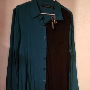 Zac & Rachel color block top sz XL NWT